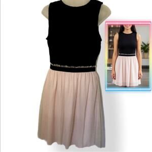 Speechless Junior 11 pink & black dress zip back